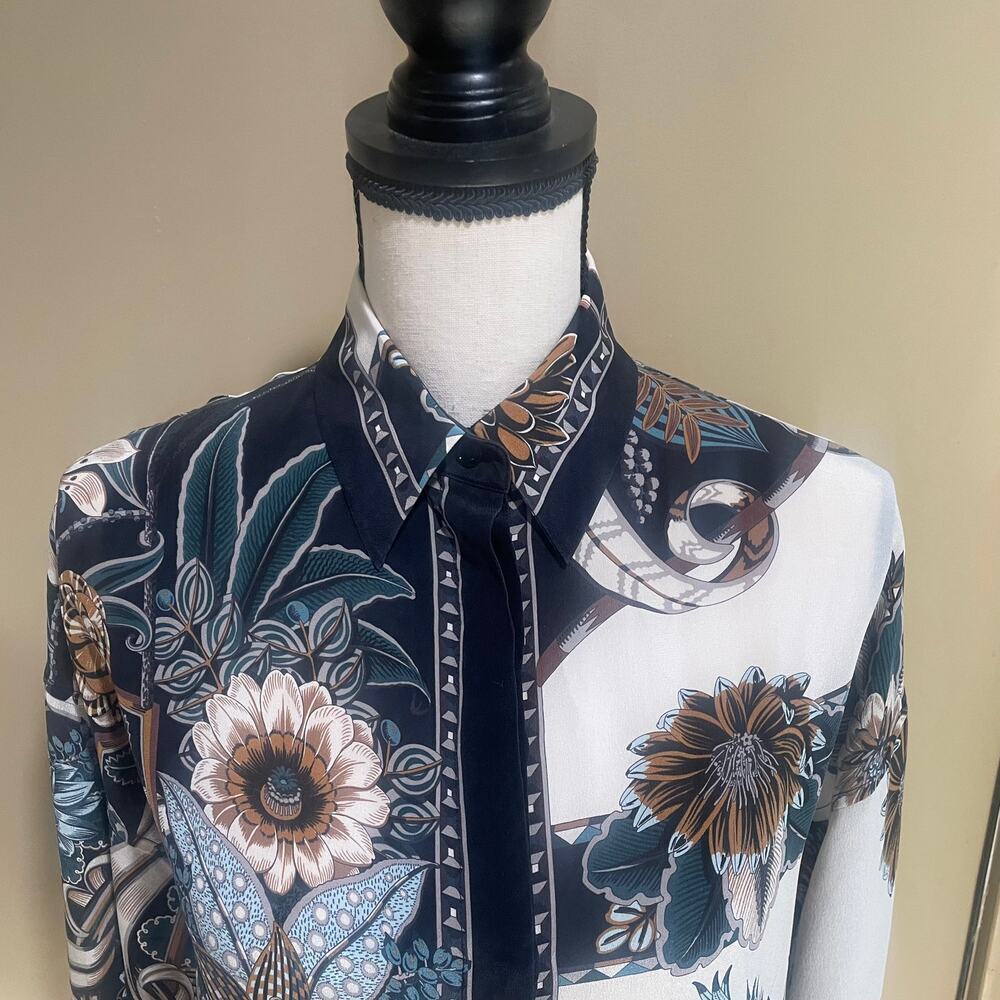 Salvatore Ferragamo silk floral shirt - Picture 4 of 6